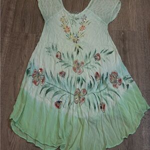 Floral Embroidered Women's Top